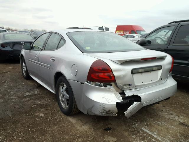 2G2WS522X41117180 - 2004 PONTIAC GRAND PRIX ვერცხლისფერი ფოტო 3