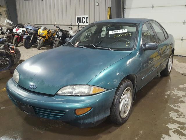 1G1JC5244X7233852 - 1999 CHEVROLET CAVALIER GREEN photo 2