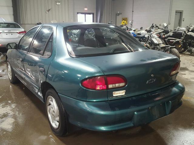 1G1JC5244X7233852 - 1999 CHEVROLET CAVALIER GREEN photo 3