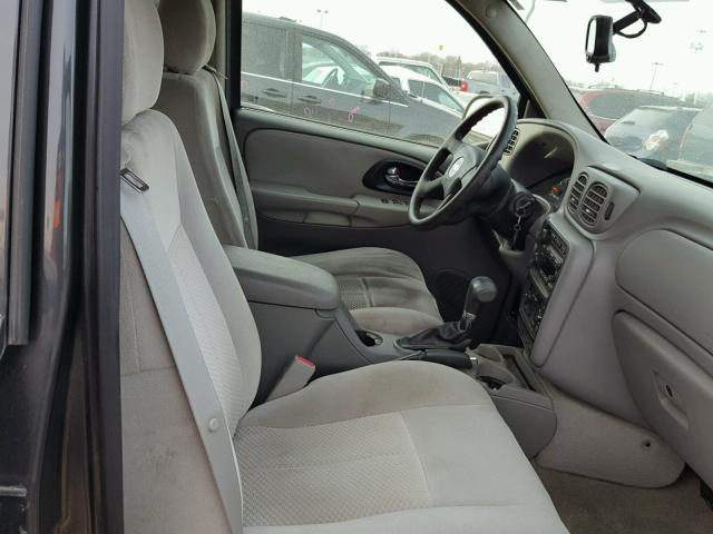 1GNDT13S072256785 - 2007 CHEVROLET TRAILBLAZE GRAY photo 5