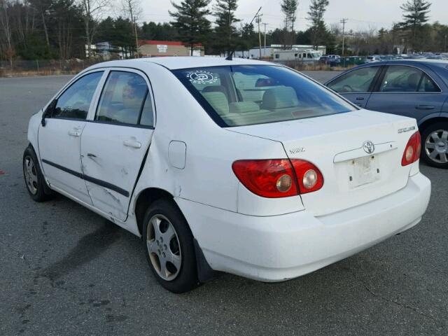 2T1BR32E78C865316 - 2008 TOYOTA COROLLA CE WHITE photo 3