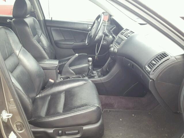 1HGCM65516A013563 - 2006 HONDA ACCORD EX GRAY photo 5