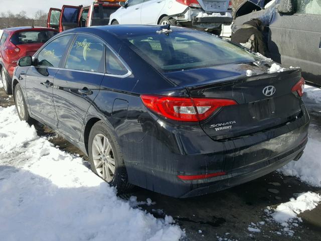 5NPE24AF5GH287844 - 2016 HYUNDAI SONATA SE BLACK photo 3