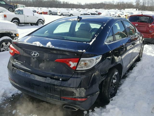 5NPE24AF5GH287844 - 2016 HYUNDAI SONATA SE BLACK photo 4