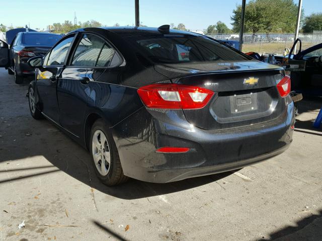 1G1BC5SM1H7182557 - 2017 CHEVROLET CRUZE LS BLACK photo 3