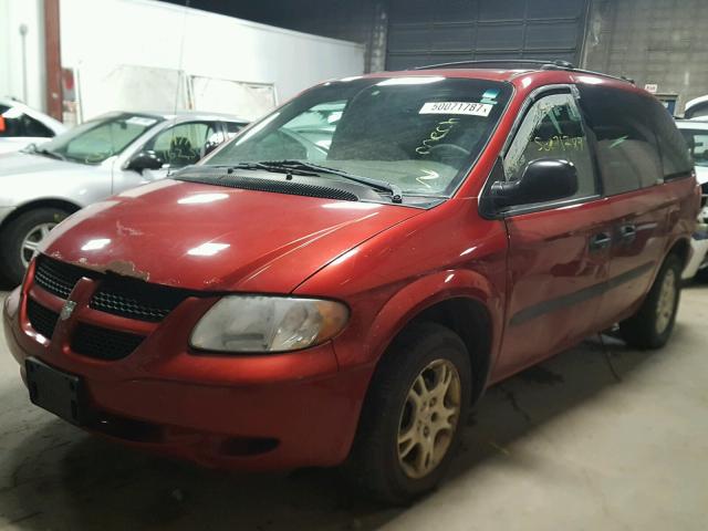 1D4GP25383B207661 - 2003 DODGE CARAVAN SE RED photo 2