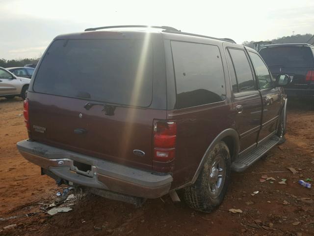 1FMRU17L5YLB16799 - 2000 FORD EXPEDITION MAROON photo 4