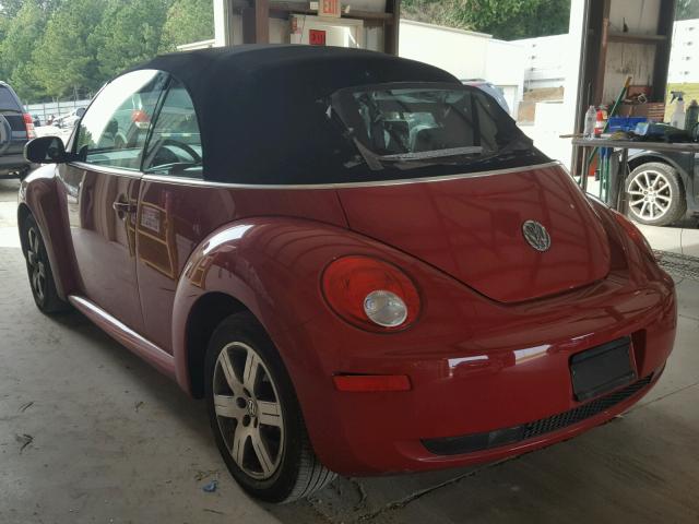 3VWRF31Y56M309171 - 2006 VOLKSWAGEN NEW BEETLE 红色 照片 3