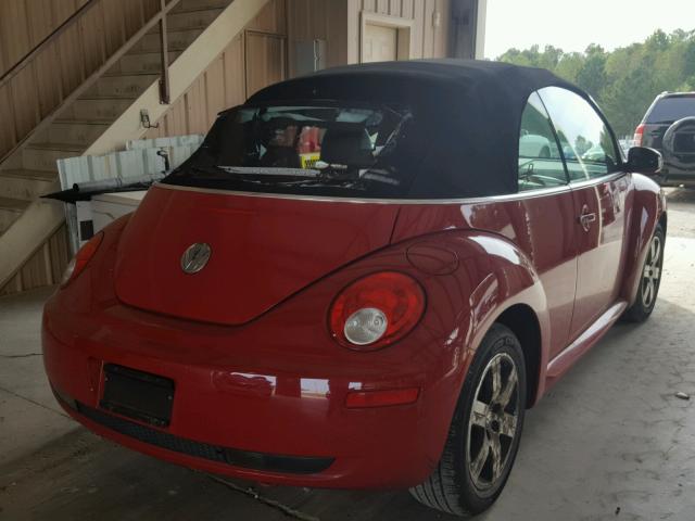 3VWRF31Y56M309171 - 2006 VOLKSWAGEN NEW BEETLE 红色 照片 4
