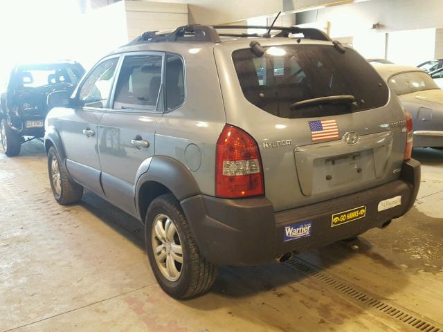 KM8JN72D56U377726 - 2006 HYUNDAI TUCSON GLS BLUE photo 3