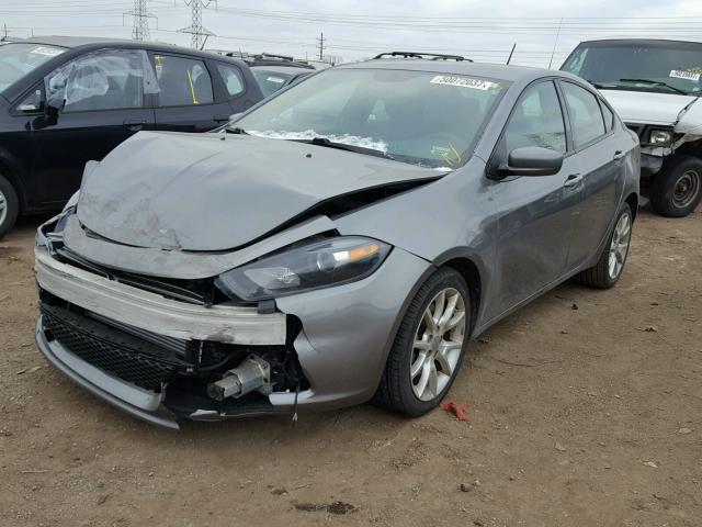 1C3CDFBH6DD184967 - 2013 DODGE DART SXT GRAY photo 2