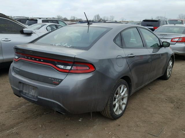 1C3CDFBH6DD184967 - 2013 DODGE DART SXT GRAY photo 4