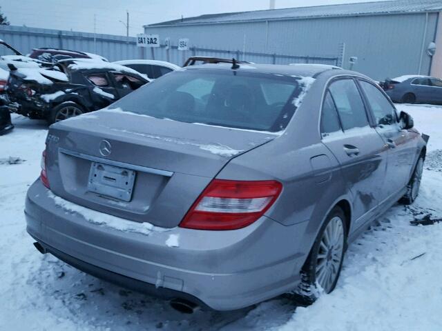 WDDGF52X68F114877 - 2008 MERCEDES-BENZ C 230 GRAY photo 4