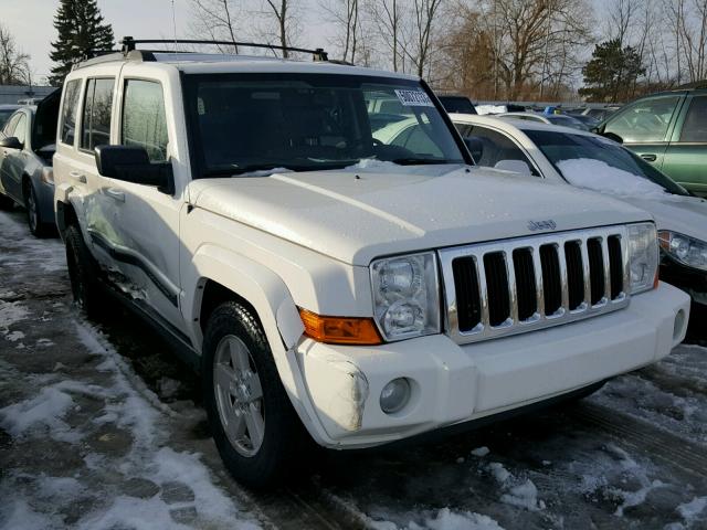 1J8HG48P17C592078 - 2007 JEEP COMMANDER WHITE photo 1