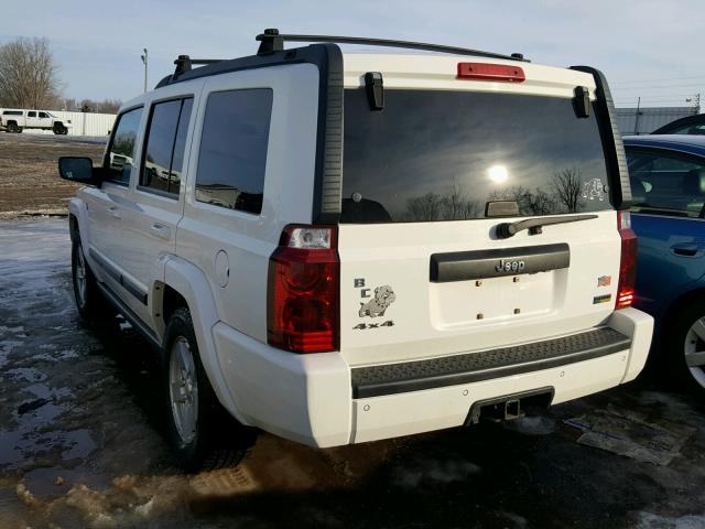 1J8HG48P17C592078 - 2007 JEEP COMMANDER WHITE photo 3