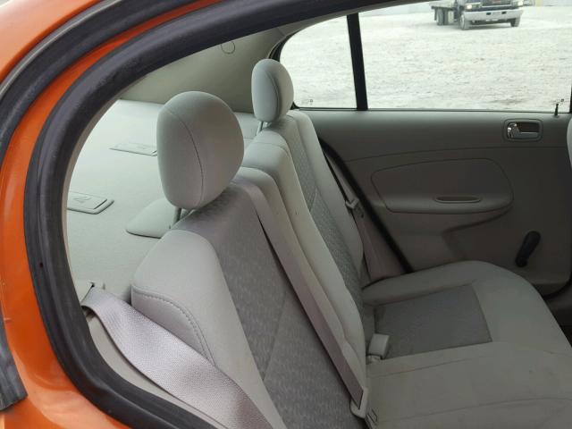 1G1AK55FX77191350 - 2007 CHEVROLET COBALT LS ORANGE photo 6