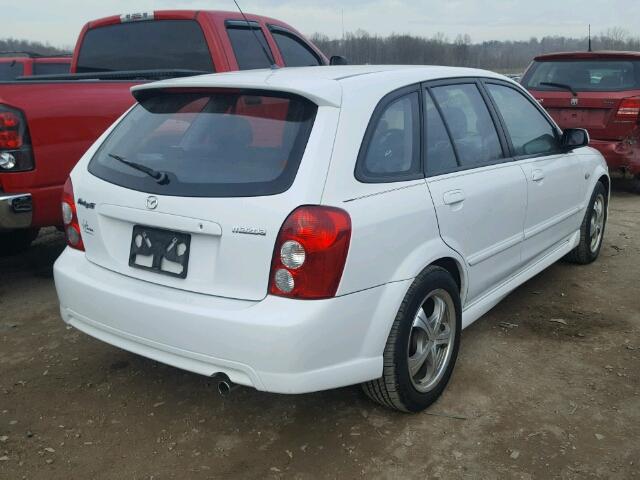 JM1BJ245331172769 - 2003 MAZDA PROTEGE PR WHITE photo 4