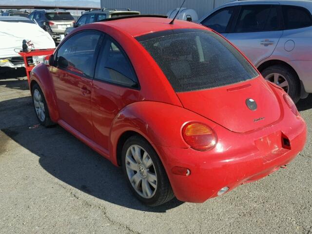 3VWCD21C13M436716 - 2003 VOLKSWAGEN NEW BEETLE RED photo 3