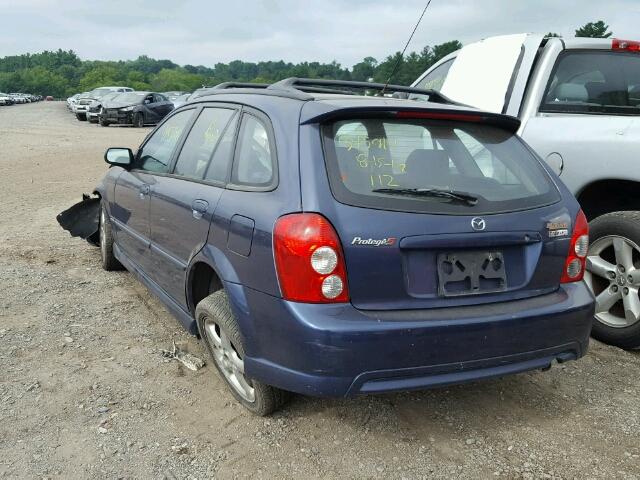 JM1BJ245621475530 - 2002 MAZDA PROTEGE PR BLUE photo 3