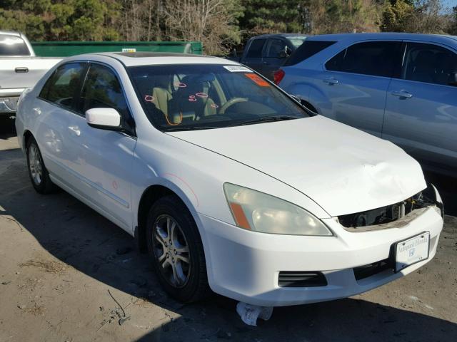 1HGCM567X6A062089 - 2006 HONDA ACCORD EX WHITE photo 1