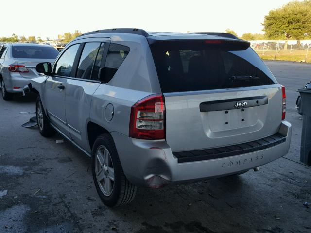 1J4NT1FA7AD641203 - 2010 JEEP COMPASS SP SILVER photo 3