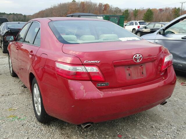 4T1BK46K49U097367 - 2009 TOYOTA CAMRY SE RED photo 3