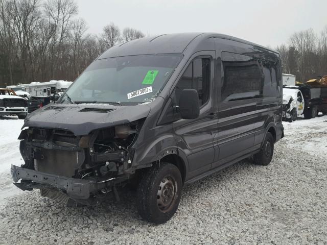 1FBZX2CG0GKB01565 - 2016 FORD TRANSIT T- GRAY photo 2