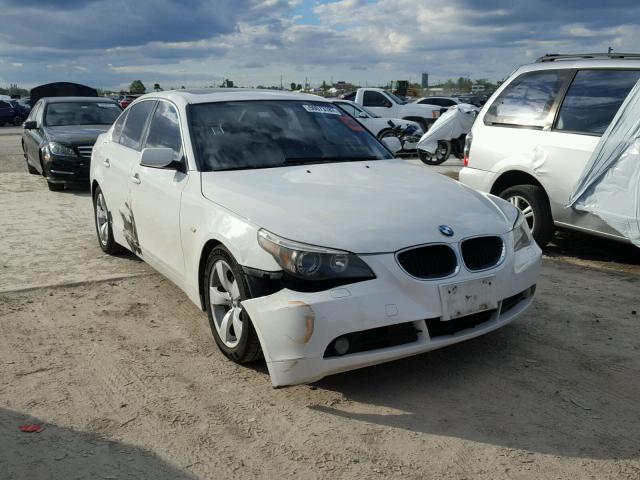 WBANE53516CK82570 - 2006 BMW 525 I WHITE photo 1