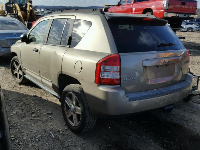 1J8FF47WX8D510699 - 2008 JEEP COMPASS SP TAN photo 3