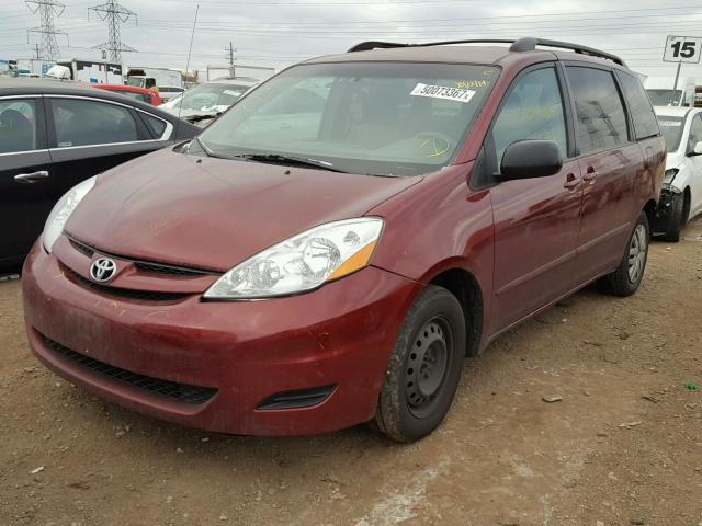 5TDKK4CCXAS332560 - 2010 TOYOTA SIENNA CE RED photo 2