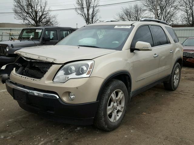 1GKER33738J173768 - 2008 GMC ACADIA SLT ოქროსფერი ფოტო 2