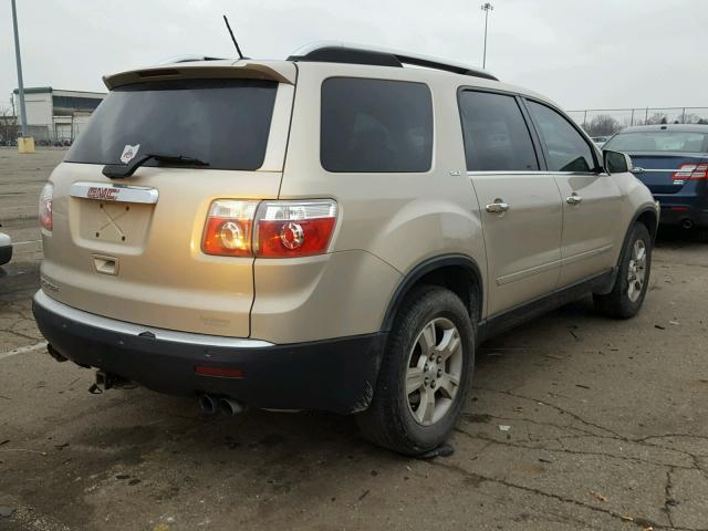 1GKER33738J173768 - 2008 GMC ACADIA SLT ოქროსფერი ფოტო 4