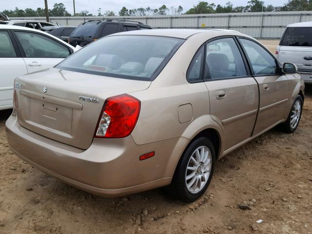 KL5JJ56Z35K189751 - 2005 SUZUKI FORENZA LX GOLD photo 4