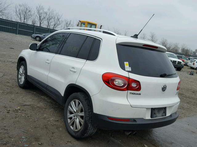 WVGBV75N29W506376 - 2009 VOLKSWAGEN TIGUAN SE WHITE photo 3