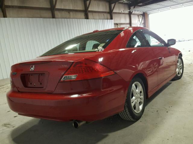 1HGCM72676A020908 - 2006 HONDA ACCORD EX RED photo 4