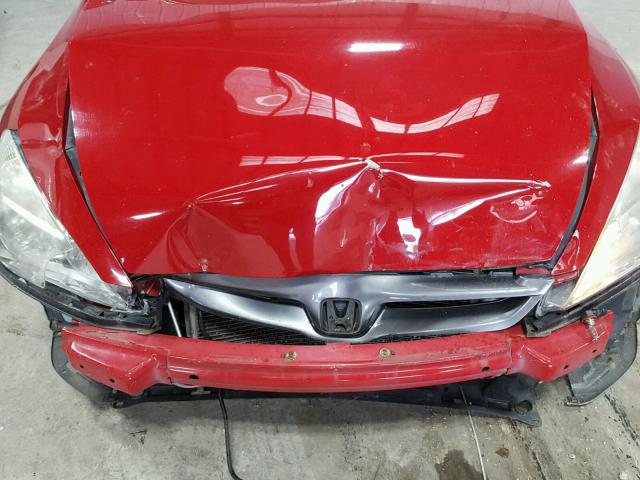 1HGCM72676A020908 - 2006 HONDA ACCORD EX RED photo 7