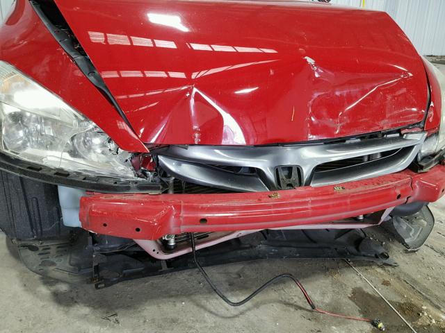 1HGCM72676A020908 - 2006 HONDA ACCORD EX RED photo 9