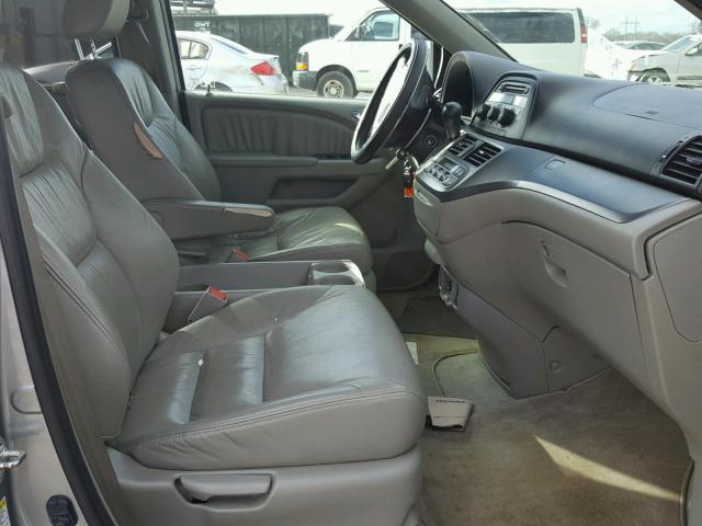 5FNRL38657B140419 - 2007 HONDA ODYSSEY EX GRAY photo 5