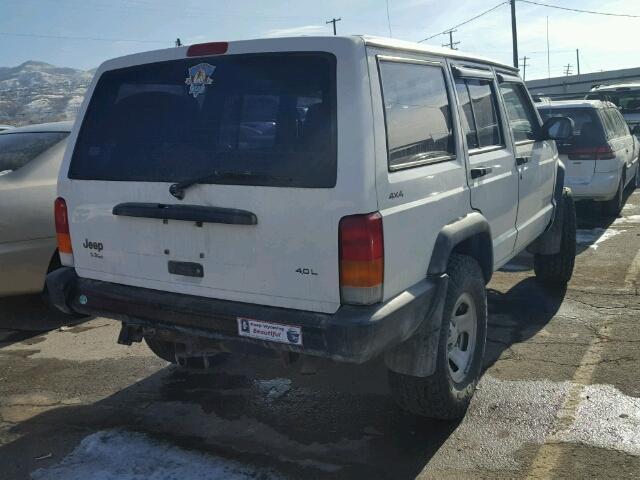 1J4FJ28S9WL251075 - 1998 JEEP CHEROKEE S WHITE photo 4