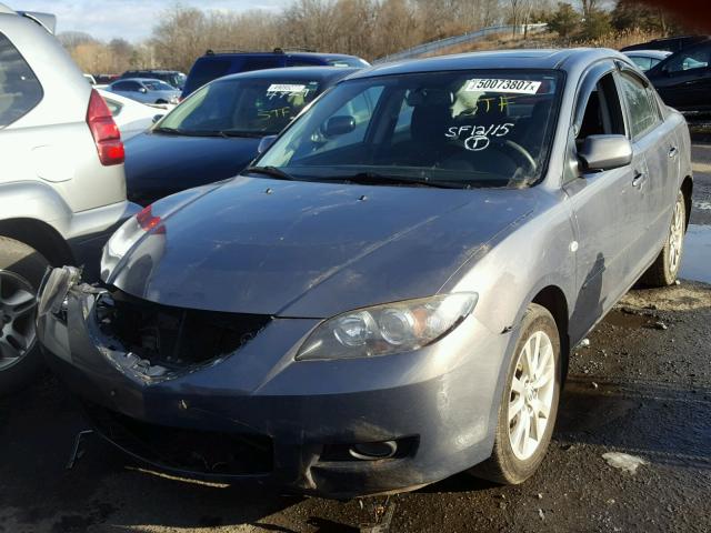 JM1BK32G181807096 - 2008 MAZDA 3 I GRAY photo 2