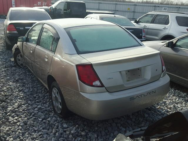 1G8AJ52F73Z114541 - 2003 SATURN ION LEVEL BEIGE photo 3