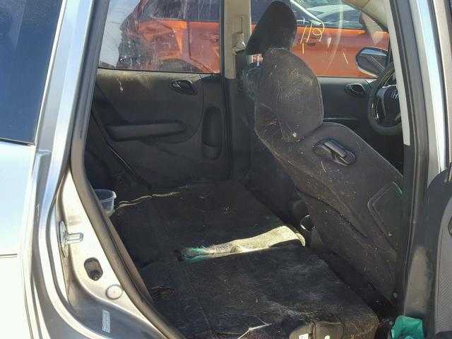 JHMGD37667S040742 - 2007 HONDA FIT S ნაცრისფერი ფოტო 6