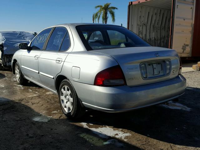 3N1CB51D02L691836 - 2002 NISSAN SENTRA XE SILVER photo 3