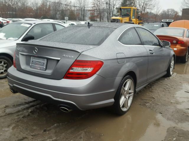 WDDGJ8JB4DG070095 - 2013 MERCEDES-BENZ C 350 4MAT GRAY photo 4