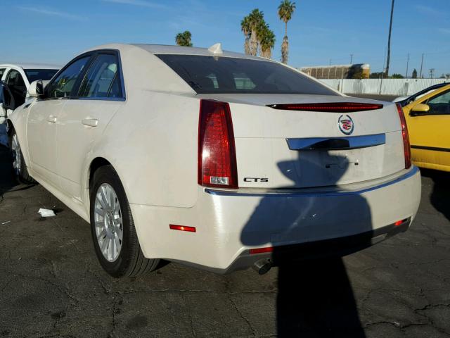 1G6DA5E55C0127379 - 2012 CADILLAC CTS WHITE photo 3