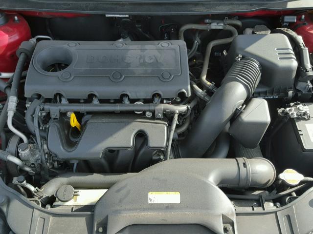 KNAFU4A24C5550005 - 2012 KIA FORTE EX RED photo 7