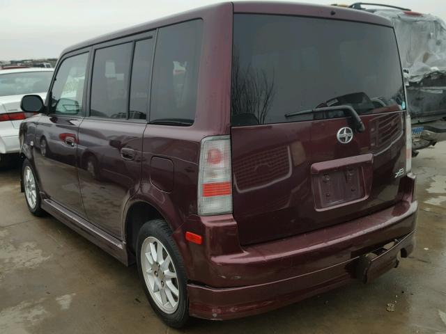JTLKT324454003960 - 2005 TOYOTA SCION XB 勃艮第红 照片 3