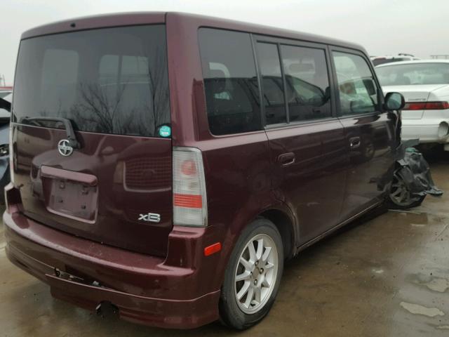 JTLKT324454003960 - 2005 TOYOTA SCION XB 勃艮第红 照片 4
