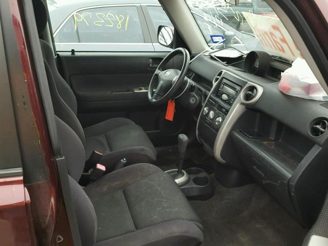 JTLKT324454003960 - 2005 TOYOTA SCION XB 勃艮第红 照片 5