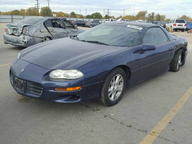 2G1FP22G312128916 - 2001 CHEVROLET CAMARO Z28 BLUE photo 2